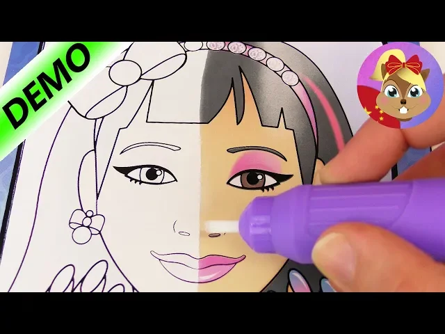 超级模特 绘画画册 不用颜料 只需要用清水 就可以画出超美的人物
